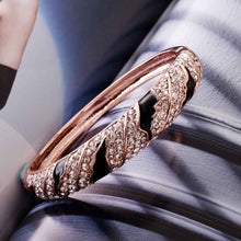 jewelry 18K GP cuff Black and white button women bracelet bangle pulseiras femininasSMTPZ 67 ELY