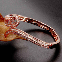 jewelry 18K GP cuff Drop buckle women bracelet bangle pulseiras femininasSMTPZ 64 ELY