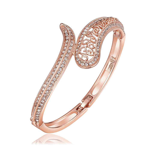 jewelry 18K GP cuff Drop buckle women bracelet bangle pulseiras femininasSMTPZ 64 ELY
