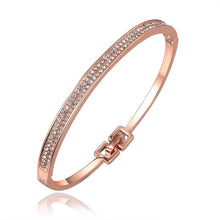 jewelry 18K GP cuff Small drill phase women bracelet bangle pulseiras femininasSMTPZ 66 ELY