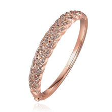 jewelry 18K GP cuff crystal drill even women bracelet bangle pulseiras femininasSMTPZ 65 ELY