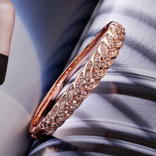 jewelry 18K GP cuff crystal drill even women bracelet bangle pulseiras femininasSMTPZ 65 ELY