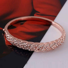 jewelry 18K GP cuff crystal drill even women bracelet bangle pulseiras femininasSMTPZ 65 ELY