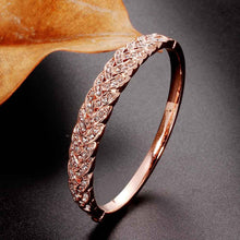 jewelry 18K GP cuff crystal drill even women bracelet bangle pulseiras femininasSMTPZ 65 ELY