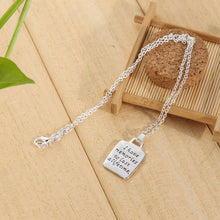 Gift Grandma because of you Letters Pendant Design Necklace Chain Necklaces Jewelry Gift for Grandma ELY