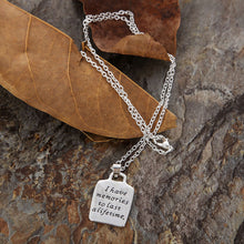 Gift Grandma because of you Letters Pendant Design Necklace Chain Necklaces Jewelry Gift for Grandma ELY