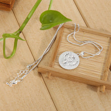 Gift Guardian Angel Letters Round Pandent Necklace Chain Necklaces Jewelry ELY