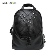 PU Leather Backpack Women Preppy Style School Bags Casual Rivets Women Rucksack Travel Satchel Bags Mochila Feminina ELY