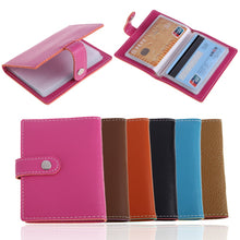 PU Leather Card Holder Business Case Wallet Credit Card Holder Purse Credit Card Wallet for 20 Cards 6 Colors 1STL ELY
