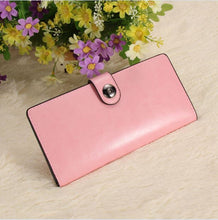 Sweet Ladies Soft PU Long Purse Wallet 12 Card Slots Holder Snap Button Hasp Long Purses Po Slot 1STL ELY