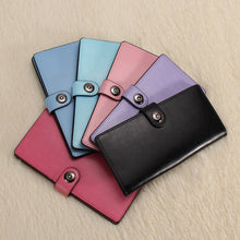 Sweet Ladies Soft PU Long Purse Wallet 12 Card Slots Holder Snap Button Hasp Long Purses Po Slot 1STL ELY