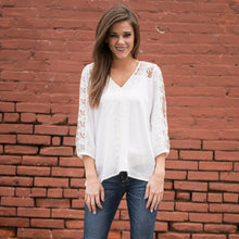 White Women Blouses Top Casual Sweetly Lace Stitching Tee Shirt 1STL ELY