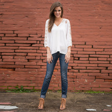 White Women Blouses Top Casual Sweetly Lace Stitching Tee Shirt 1STL ELY