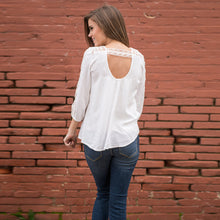 White Women Blouses Top Casual Sweetly Lace Stitching Tee Shirt 1STL ELY
