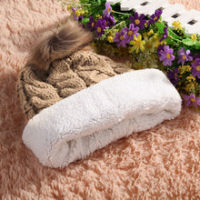 Warm Hat Hairball Cashmere Top Selling Women Woolen Knit Caps ELY