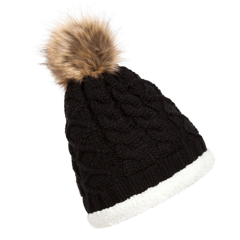 Warm Hat Hairball Cashmere Top Selling Women Woolen Knit Caps ELY