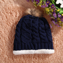 Warm Hat Hairball Cashmere Top Selling Women Woolen Knit Caps ELY