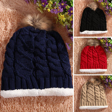 Warm Hat Hairball Cashmere Top Selling Women Woolen Knit Caps ELY