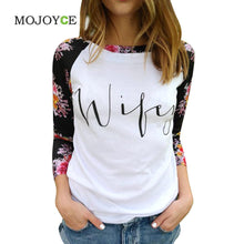 Women Casual Loose Long Sleeve Tee Shirt Floral Printed T-Shirt Blusa Women Tops Letter Crop Tops Tees 1STL ELY
