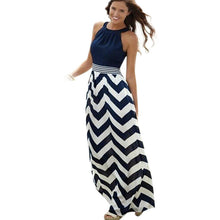 Women Dress Sleeveless Vestidos Boho Long Dress Vestido de Festa Renda Party Beach O Neck Chiffon Dress 1STL ELY