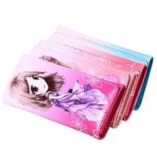 Women Girl PU Leather Wallet Lady Long Card Holder Pure Lovely Cartoon Wallets 1STL ELY