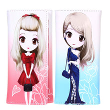 Women Girl PU Leather Wallet Lady Long Card Holder Pure Lovely Cartoon Wallets 1STL ELY