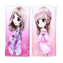 Women Girl PU Leather Wallet Lady Long Card Holder Pure Lovely Cartoon Wallets 1STL ELY