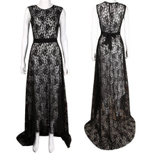 Women Lace Dress Prom Party Wedding Long Dress Ball Gown Dresses 1STL ELY
