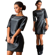 Women Lace Matching O-Neck Half Sleeve Waisted Bodycon Straight Dress Cotton Dress 1STL ELY