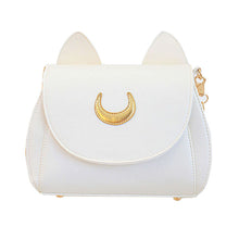 Women Shoulder Bag Decor Ladies Message Black White Crossbody Bag Cat Shape 3 Colors ELY