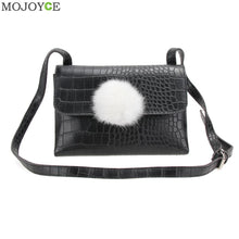 PU Women Bags with Fur Women Leather Handbag Women Messenger Bag Shoulder Crossbody Bag Bolsa Feminina Sac ELY