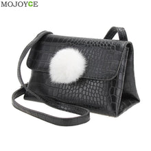 PU Women Bags with Fur Women Leather Handbag Women Messenger Bag Shoulder Crossbody Bag Bolsa Feminina Sac ELY