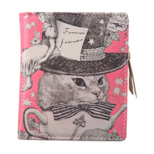 Cartoon Girls Magic Wallet Purses Cute Graffiti Printed Folded Short Leather Women Wallets Purse ELY