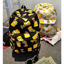 Cartoon Printing Canvas Backpack School Rucksack Backpack Women Travel Bag School Bags for Teenagers Mochila Feminina 1STL ELY