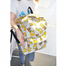 Cartoon Printing Canvas Backpack School Rucksack Backpack Women Travel Bag School Bags for Teenagers Mochila Feminina 1STL ELY