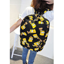 Cartoon Printing Canvas Backpack School Rucksack Backpack Women Travel Bag School Bags for Teenagers Mochila Feminina 1STL ELY