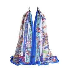 Casual Rectangle Scarf Bandana Women Silk Scarf Shawl Print Elegant Lady Shawls Scarves ELY