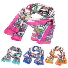 Casual Rectangle Scarf Bandana Women Silk Scarf Shawl Print Elegant Lady Shawls Scarves ELY
