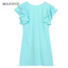 Casual Style Butterfly Sleeve Party Dresses Vestidos Women Dress Sexy Backless Dress vestido de festa ELY