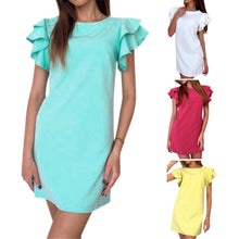 Casual Style Butterfly Sleeve Party Dresses Vestidos Women Dress Sexy Backless Dress vestido de festa ELY