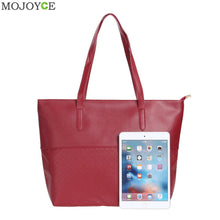 Casual Totes Embossing Lattice Women Leather Handbags Weaving Famous Brands Shoulder Bag Black Bag Bolsas Femininas Sac ELY