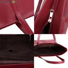 Casual Totes Embossing Lattice Women Leather Handbags Weaving Famous Brands Shoulder Bag Black Bag Bolsas Femininas Sac ELY