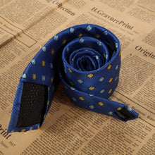 Classic Checks Blue JACQUARD WOVEN Silk Men's Tie Necktie Men's Clothes Accessary 1STL ELY