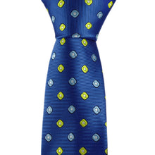 Classic Checks Blue JACQUARD WOVEN Silk Men's Tie Necktie Men's Clothes Accessary 1STL ELY