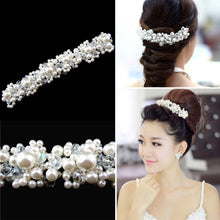 Crystal Faux Pearl Flower Party Bridal Headband Hair Band Tiara Headwear Jewelry ELY