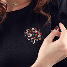 Crystal Rhinestone Enamel Brooch Pin Wedding Party Christmas Gift 1STL ELY