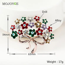 Crystal Rhinestone Enamel Brooch Pin Wedding Party Christmas Gift 1STL ELY