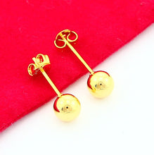 24K Gold Plated Earring Yellow Gold Golden Earring Women Wedding Gift YHDE 12 ELY