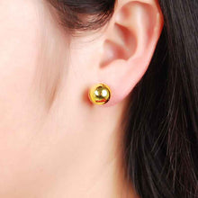24K Gold Plated Earring Yellow Gold Golden Earring Women Wedding Gift YHDE 12 ELY