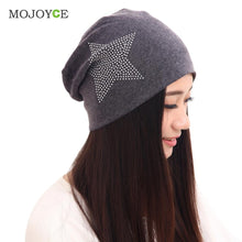 Knit Baggy Beanie Hat Star Print Warm Hats Head Cap Women Beanies Bonnet Head Cap for Girls Women ELY